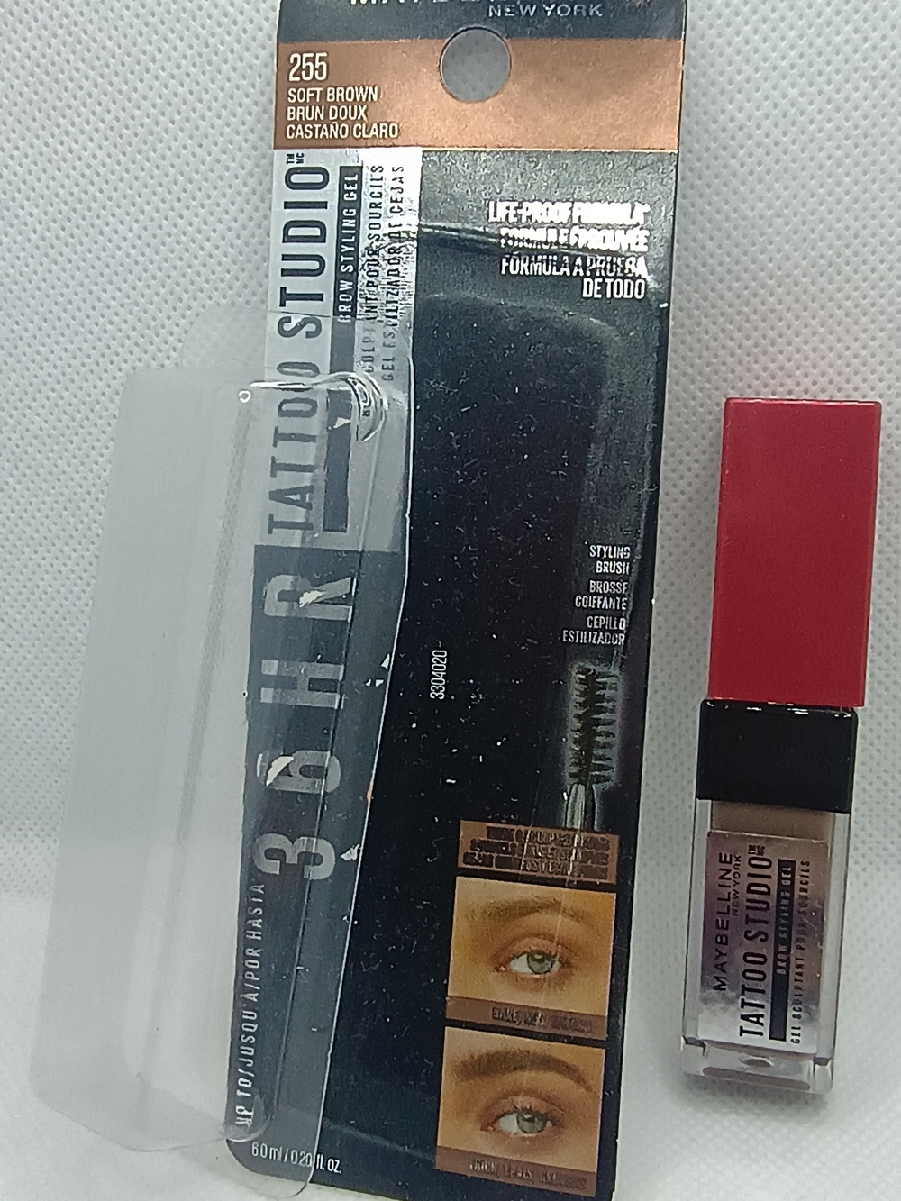 Maybelline 24H Tattoo Studio Brow Styling Gel - #255 Soft Brown New